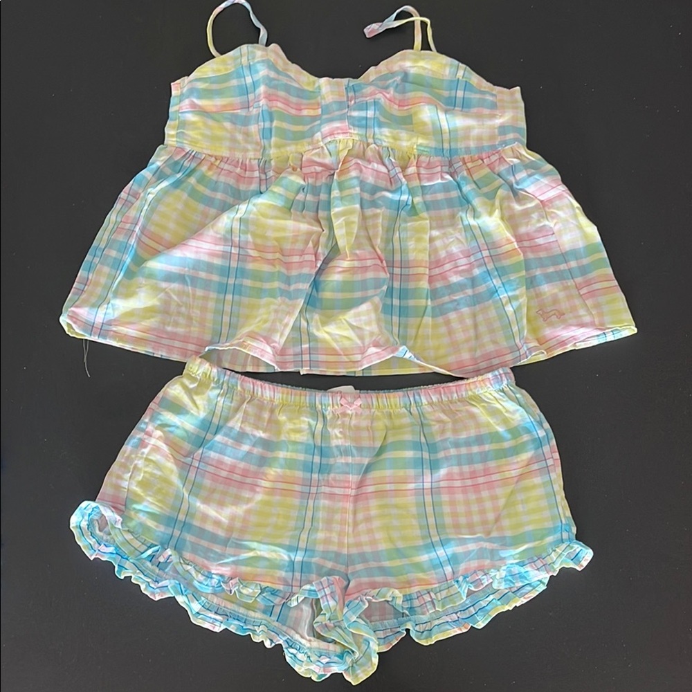 Peter Alexander Pastel Plaid Pajama Set